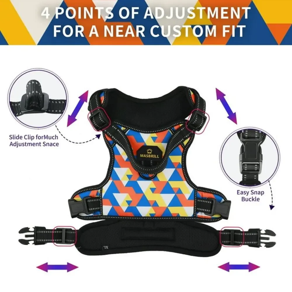 No Pull Dog Harness, Reflective Dog Vest Size Small